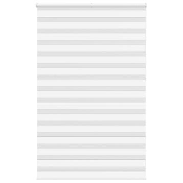 vidaXL Zebra rolgordijn 140x230 cm stofbreedte 135,9cm, Verzenden, Nieuw, Wit