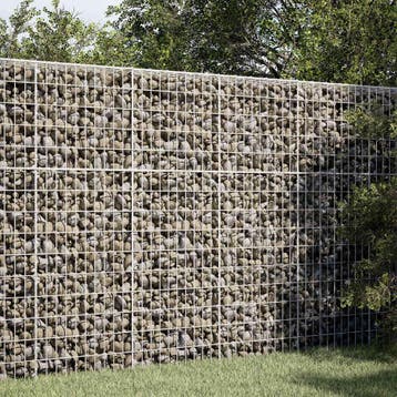 vidaXL Gabion met 5 mm Draad en 5x10 cm Gaas 100x20x150 cm, Verzenden, Nieuw, IJzer