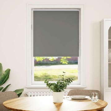 vidaXL Rolgordijn verduisterend 80x150cm stofbreedte 75,7 cm, Verzenden, Nieuw, Grijs