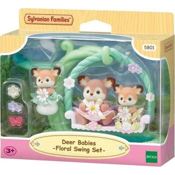 Babyhert en schommel - SYLVANIAN FAMILIES - 5801 (miniatuur), Verzenden, Nieuw