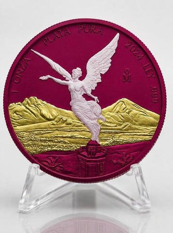 Mexico. 1 Onza 2024 Libertad “Space Pink Opal” – 1 oz Silver