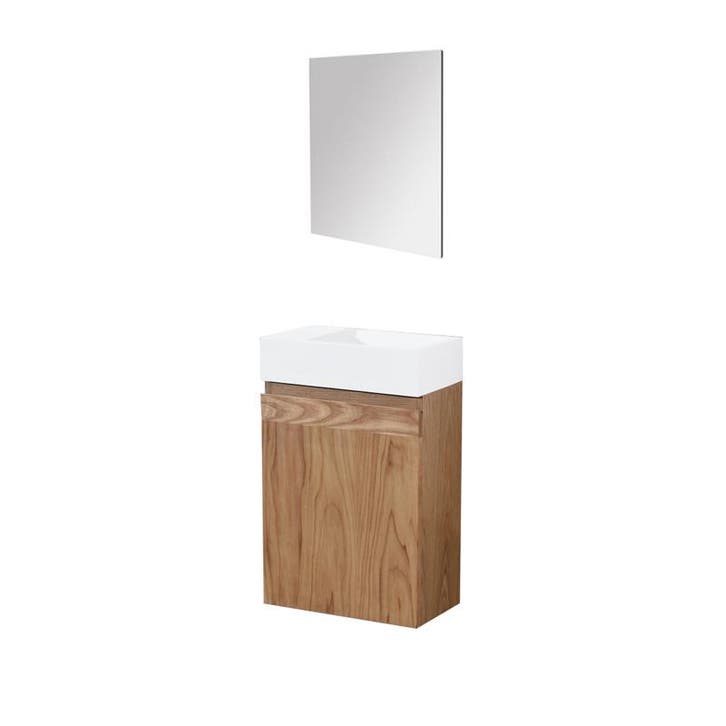 Sani Royal Fonteinkast Greeploos Nola Wood Eiken, Doe-het-zelf en Verbouw, Sanitair