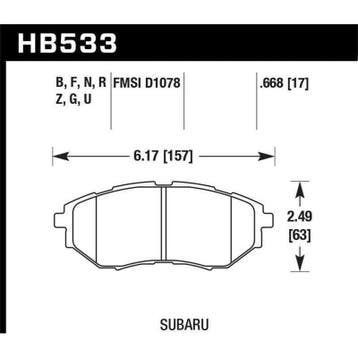 Hawk 05-08 LGT D1078 DTC-60 Race Front Brake Pads, Auto-onderdelen, Ophalen of Verzenden, Nieuw