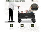 EasLife Bolderkar - Opvouwbaar - Tot 80KG - 94L - Zwart, Verzenden, Nieuw