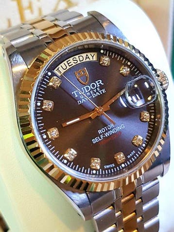 Tudor - Geneva Day+Date - Zonder minimumprijs - Ref. 76213 -