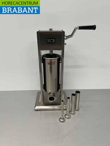 HCB RVS Verticale vulbus stopbus worstvuller 5 liter Horeca, Ophalen of Verzenden, Nieuw in verpakking