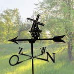 Windwijzer Molen RVS authentieke windvaan | Windwijzers.nl, Ophalen of Verzenden, Nieuw