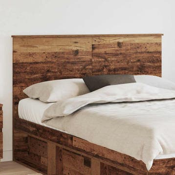vidaXL Hoofdbord met hoofdeinde Oud Hout 140 cm Bewerkt hout, Verzenden, Nieuw, Bruin, Hout