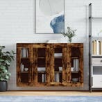 vidaXL Hangkasten 2 st bewerkt hout gerookt eikenkleurig, Huis en Inrichting, Verzenden, Nieuw, Overige houtsoorten