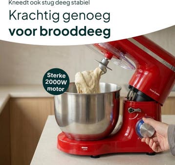 2000W Keukenmachine - Keukenrobot - 6.2L - Keukenmixer - Mix, Verzenden, Zo goed als nieuw