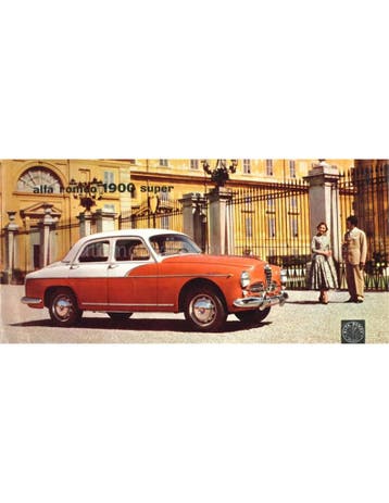 1957 ALFA ROMEO 1900 SUPER BROCHURE ITALIAANS, Nieuw, Alfa Romeo, Author