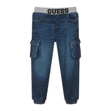 Guess Cargo denim broek - 74 (6-9 maanden), Ophalen of Verzenden, Nieuw
