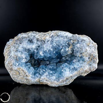 Natuurlijke celestiet-druse – Hemelsblauwe schat uit de