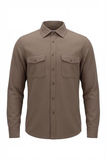 Reiss Overhemd in maat S Beige, Verzenden, Zo goed als nieuw, Overige kleuren, Reiss