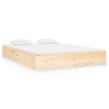 Houten Bed 140x190 Massief | Laatste Stuk!, Overige kleuren, Tweepersoons, Zo goed als nieuw, Modern