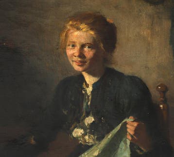 Jules Bastien-Lepage (1848-1884), Het naaistertje