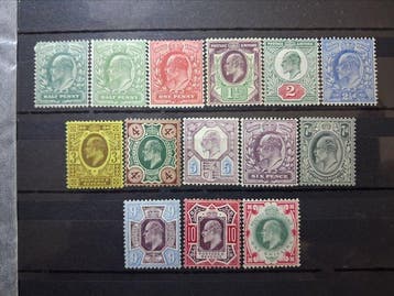 Groot-Brittannië 1902/1913 - King Edward VII, Tussen sg, Gestempeld