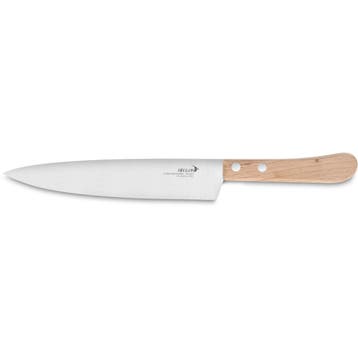 Déglon Koksmes – 20 cm – Beukenhouten Handvat – Eco-v, Ophalen of Verzenden, Nieuw, Hout, Los bestek