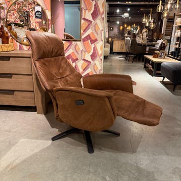 Elektrische Relaxfauteuil Artizo - Small - Microleder Bruin, Nieuw, 75 tot 100 cm, Ophalen of Verzenden, 50 tot 75 cm