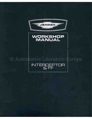 1970 JENSEN INTERCEPTOR | FF WERKPLAATSHANDBOEK ENGELS