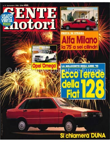 1986 GENTE MOTORI MAGAZINE 175 ITALIAANS, Nieuw, Author