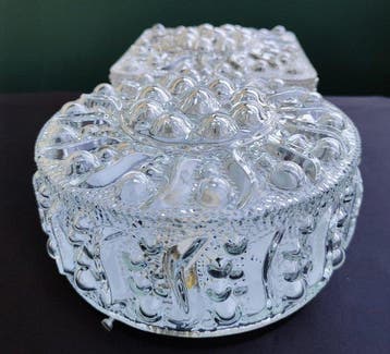 Plafondlamp (2) - Paar Bubble Glass-lampen – Rond & Vierkant
