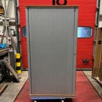 (MDK-107264) Steelcase houten jalouziekast 100x43x189cm (..., Huis en Inrichting, Kasten | Roldeurkasten en Archiefkasten, Ophalen of Verzenden