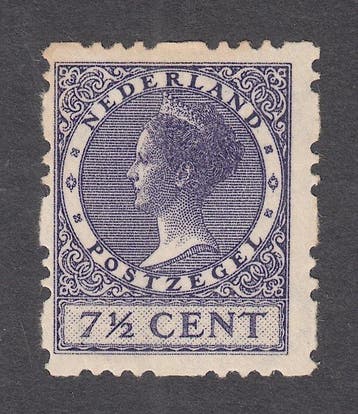 Nederland 1927 - Drie-gaats vierzijdige roltanding - NVPH, Gestempeld