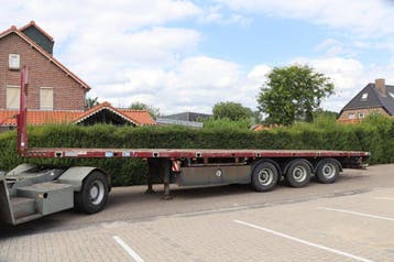 Veiling: Platte Oplegger Meusburger MPS-3 38.5t 2010, Overige kleuren, Overige brandstoffen, Aanhangers en Opleggers, BTW verrekenbaar