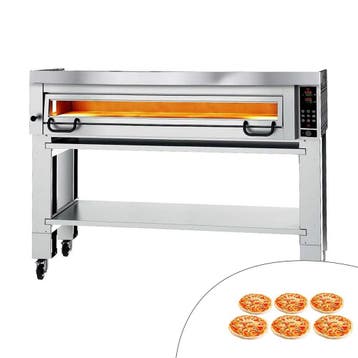 GGM Gastro | Elektrische pizzaoven Power - 6x 34cm - |, Onderbouw afzuigkap, Verzenden, Nieuw, Motor