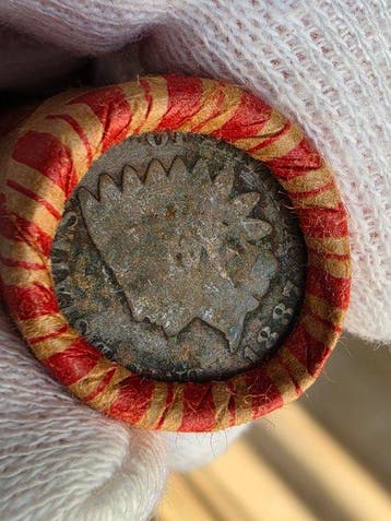 Verenigde Staten. 1 rol containing Indian Head 1887 on one