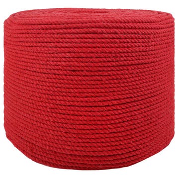 vidaXL Katoen Touw 4 mm 500 m Rood 100% Katoen, Verzenden, Nieuw