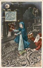 Fantasie, kerst - feestdagen - Ansichtkaart (236) -, Gelopen