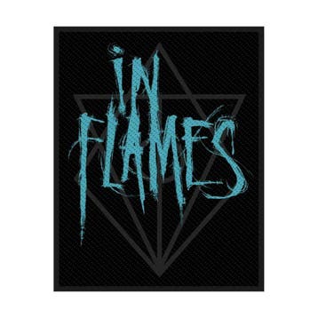In Flames - Scratched Logo - patch officiële merchandise, Ophalen of Verzenden, Nieuw, Kleding