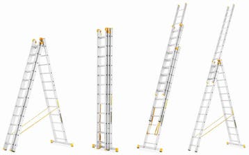Multifunctionele ladder 8,65m | Aluminium | Premium | OP=OP, Nieuw, Ophalen of Verzenden, Ladder, Opvouwbaar of Inschuifbaar