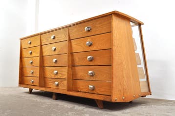 Mid-century ladekasten vintage kasten antieke kast, Huis en Inrichting, Kasten | Ladekasten, Gebruikt, 5 laden of meer, Verzenden