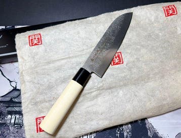 Satake SWORD SMITH - Keukenmes - Santoku - Staal - Japan -, Antiek en Kunst