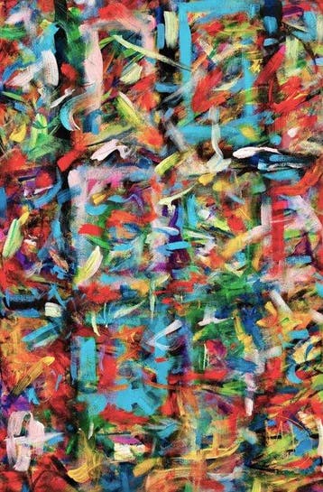 Denis Mihai - Flying fish at my window, Antiek en Kunst