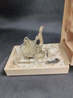 Zoutvat (2) - vis - .950 zilver, Antiek en Kunst, Antiek | Goud en Zilver