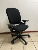 Steelcase Leap Bureaustoel, Inclusief Nieuwe Zwarte Stof, Verzenden, Zwart, Zo goed als nieuw, Bureaustoel