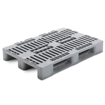 H1 Hygiene Pallet 1200x800x160mm met kratrand, grijs, nieuw, Ophalen of Verzenden