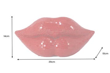 Decoratie DISCO LIP 30cm 3D mozaïek lippen rood - 48037, Ophalen of Verzenden, Nieuw