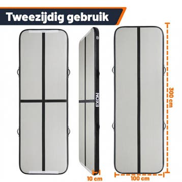 Exon® AirTrack Pro 300x100x10 CM - Gymmat - Turnmat, Verzenden, Nieuw