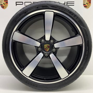 Porsche 992 2/4 20/21 ORIGINELE Exclusive Design met banden, Ophalen, Gebruikt, Banden en Velgen, 21 inch