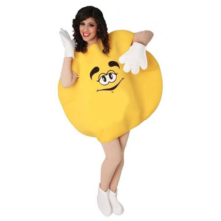 M&M Kostuum Volwassenen Geel, Kleding | Dames, Carnavalskleding en Feestkleding, Nieuw, Ophalen of Verzenden