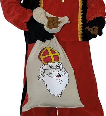 Strooizak Pepernotenzak Sinterklaas Katoen, Diversen, Sinterklaas, Verzenden, Nieuw