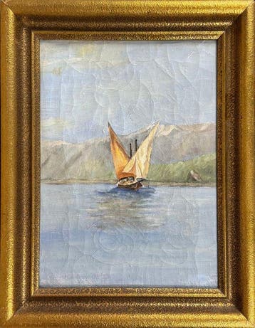 Italiaanse school (XX) - Veliero sul Lago Lemano