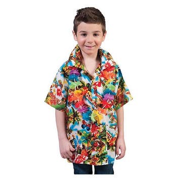 Hawaii feestkleding shirt kinderen - Hawaii kleding, Verzenden, Nieuw