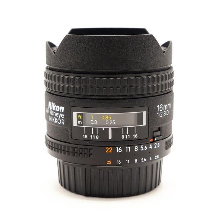 Nikon 16mm F2.8D Fisheye Objectief F-Mount (Occasion), Audio, Tv en Foto, Fotografie | Lenzen en Objectieven, Nikon F-mount, Autofocus