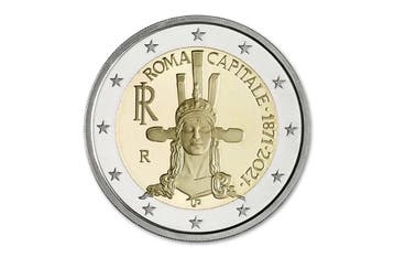 2 euro 150 jaar hoofdstad Rome 2021 - Italië, Postzegels en Munten, Munten | Europa | Euromunten, Verzenden